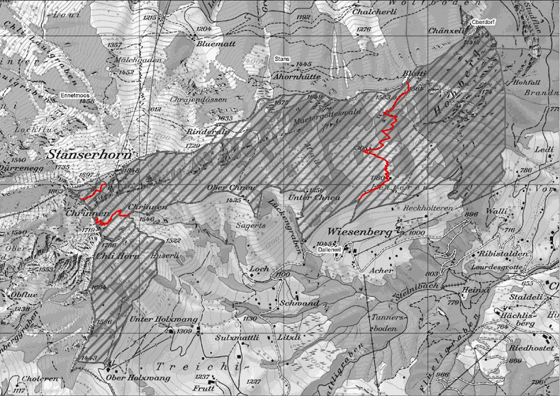 Wildruhegebiet Stanserhorn Südflanke